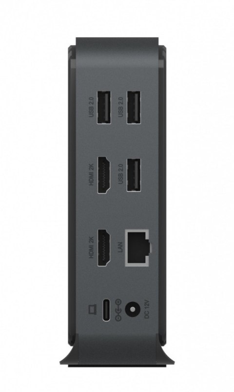 Stacja dokująca IB-DK2261AC 13w1 USB Type-C,7xUSB,czytnik kart,Audio in/out,LAN,HDMI
