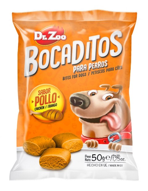 DR ZOO Bocaditos Pollo - Przekąski dla psa o smaku kurczaka 50g [11140]