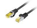 Patchcord kat.6a S/FTP LSZH CU 2m fluke passed czarny