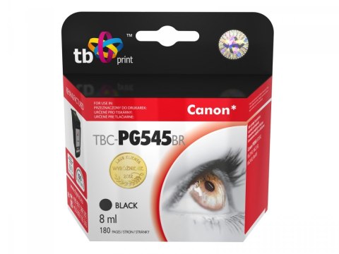 Tusz do Canon PIXMA iP2850/MG2950/2550/2450/MX495 TBC-PG545B BK ref.