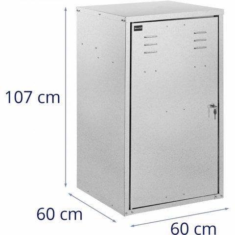 Szafka na siodło sprzęt jeździecki ze stali ocynkowanej 60 x 60 x 107 cm