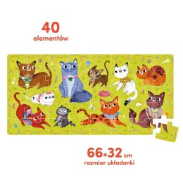 Puzzle 40 elementów Miau - Kotki
