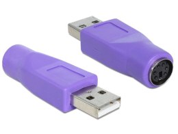 Adapter USB -> PS/2 fioletowy