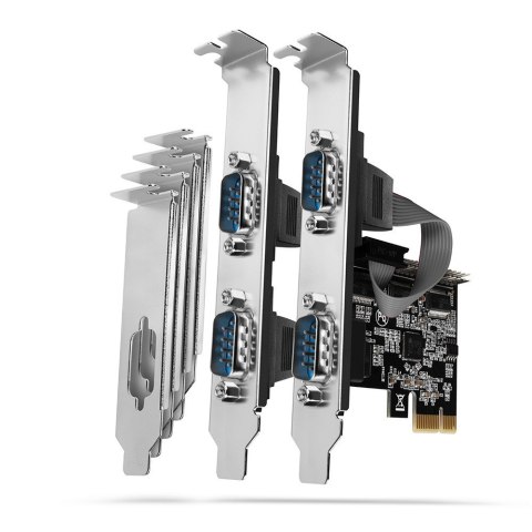 PCEA-S4N Kontroler PCIe 4x port szeregowy RS232 250 kbps, w zestawie SP & LP