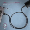 BUCM3-AM10AB Kabel USB-C - USB-A 3.2 Gen 1, 1m, 3A, ALU, oplot, Czarny