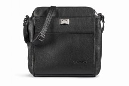 Skórzana torebka na ramię damska VOOC EP23 black