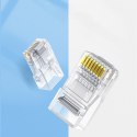 Wtyczka końcówka RJ45 8P8C Cat 6 przezroczysta ZESTAW 10szt