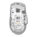 Bezprzewodowa mysz gamingowa + stacja ładująca Dareu A955 RGB 400-12000 DPI (biała)