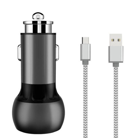 Ładowarka samochodowa LDNIO C503Q 2USB + Kabel MicroUSB