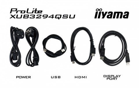 Monitor 32 cale XUB3294QSU-B1 VA,WQHD,HDMI,DP,HAS(150mm),USB3.0,2x2W