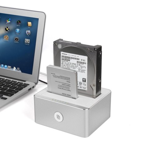 Stacja dokująca HDD;USB 3.0; CLONE; Y-3026 ALU.