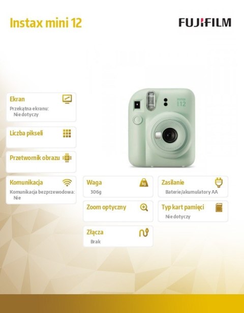 Aparat Instax mini 12 zielony