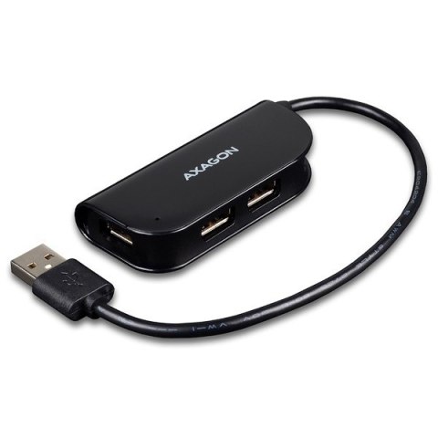 Hub HUE-X4B 4-portowy USB 2.0 kabel 20cm Czarny