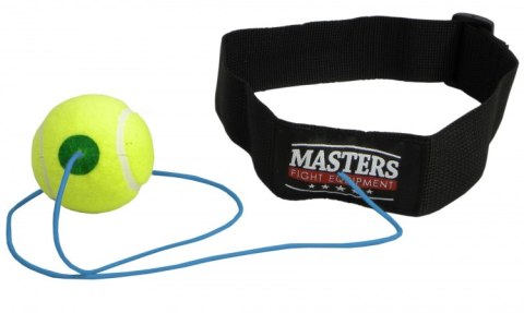 Piłka refleksowa na gumce z opaską na głowę MASTERS SP-MFE-HEAD
