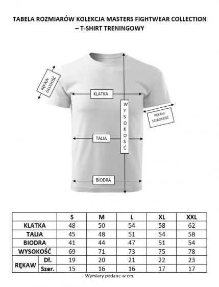 Koszulka treningowa MASTERS FIGHTWEAR COLLECTION - DARK SIDE "WARRIOR"