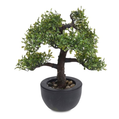 Drzewko Bonsai sztuczne 31 cm wzór 3 Wykonane z tworzywa sztucznego, dekoracyjne liściaste drzewo w doniczce