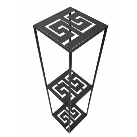 Nowoczesny stojący kwietnik 100cm czarny Wykonany z metalu, loftowy i modny stojak na kwiatki w kolorze czarny