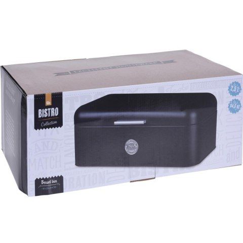 "Chlebak metalowy czarny ""Bread"" Pojemnik"