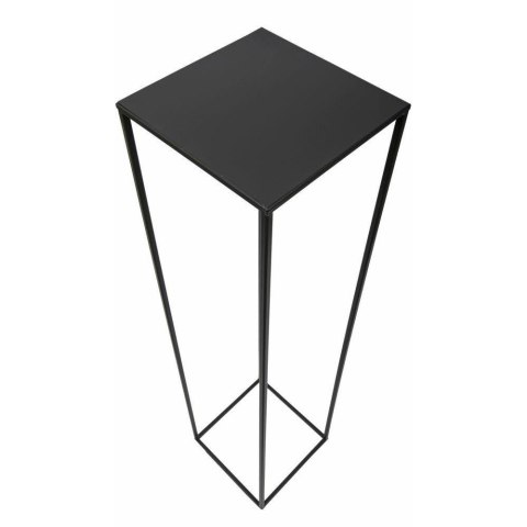 Nowoczesny kwietnik stojący 130 cm Wykonany z metalu, prosty i stylowy stojak na kwiatki w kolorze czarny