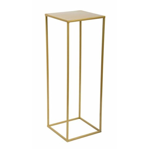 Złoty nowoczesny kwietnik stojący 70cm Wykonany z metalu, prosty i stylowy stojak na kwiatki w kolorze złoty