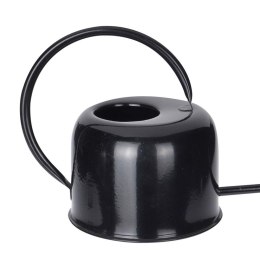 Konewka do podlewania czarna Oryginalna, elegancka konewka do nawadniania, wykonana ze stali nierdzewnej w kolorze czarnym, 1100