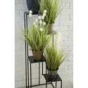 Nowoczesny kwietnik stojak czarny 110 cm Wykonany z metalu, prosty i stylowy stojak czarny na kwiaty i rośliny w stylu industria