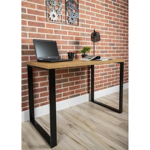 Biurko industrialne 120x60 cm blat MDF Wykonany z metalu i solidnej płyty laminowanej, nowoczesne i stylowe biurko w stylu Loft
