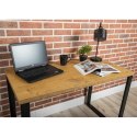 Biurko industrialne 120x60 cm blat MDF Wykonany z metalu i solidnej płyty laminowanej, nowoczesne i stylowe biurko w stylu Loft