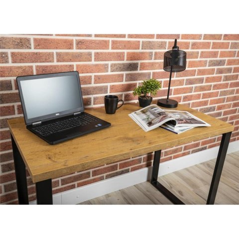 Biurko industrialne 120x60 cm blat MDF Wykonany z metalu i solidnej płyty laminowanej, nowoczesne i stylowe biurko w stylu Loft