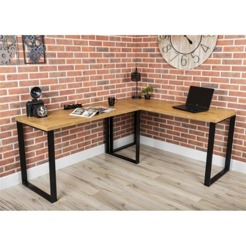 Biurko industrialne 120x60 cm blat MDF Wykonany z metalu i solidnej płyty laminowanej, nowoczesne i stylowe biurko w stylu Loft