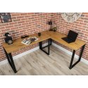 Biurko industrialne 120x60 cm blat MDF Wykonany z metalu i solidnej płyty laminowanej, nowoczesne i stylowe biurko w stylu Loft
