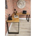 Biurko industrialne 120x60 cm blat MDF Wykonany z metalu i solidnej płyty laminowanej, nowoczesne i stylowe biurko w stylu Loft