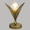 Dekoracyjna lampka LED Leaf 24,5 cmWykonana z połączenia metalu i tworzywa, w kolorze złotym, oryginalny i funkcjonalny dodatek 
