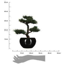 Drzewko bonsai w czarnej doniczce 36 cmWykonane z wytrzymałego tworzywa, ceramiczna donica, realistycznie i szczegółowo odwzorow