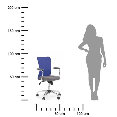 Fotel młodzieżowy Andy niebieski