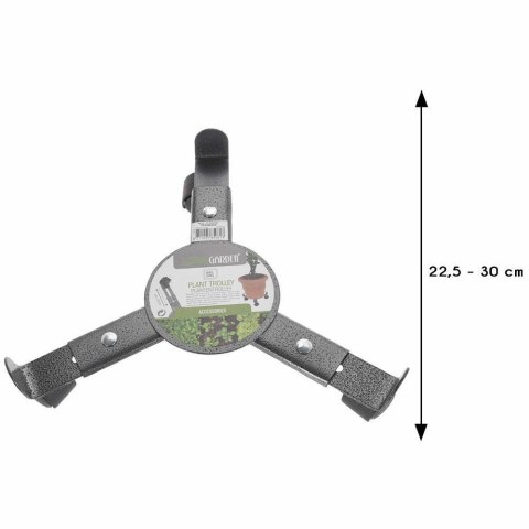 Stojak na kwiaty metalowy na kółkach Podstawka pod donicę, wózek do kwiatów o regulowanej średnicy, wyposażona w kółka do przemi