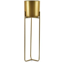 Kwietnik z osłonką Swen Gold 77 cm Wykonany z metalu, dwustronny stojak, idealna dekoracja każdego wnętrza czy tarasu