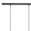 Lampa wisząca Ays 80 cm Wykonana z metalu, drewniane oprawki, długość przewodu 100 cm, minimalistyczny i elegancki design