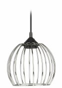 Lampa wisząca New York Bubble 16 srebrna Nowoczesna lampa wisząca o kształcie kuli w kolorze srebrnym, styl glamour 16 cm