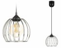 Lampa wisząca New York Bubble 16 srebrna Nowoczesna lampa wisząca o kształcie kuli w kolorze srebrnym, styl glamour 16 cm