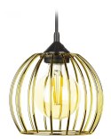 Lampa wisząca New York Bubble 16cm złota Nowoczesna lampa wisząca o kształcie kuli w kolorze złotym, styl glamour 16 cm