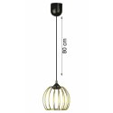 Lampa wisząca New York Bubble 16cm złota Nowoczesna lampa wisząca o kształcie kuli w kolorze złotym, styl glamour 16 cm