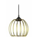 Lampa wisząca New York Bubble 16cm złota Nowoczesna lampa wisząca o kształcie kuli w kolorze złotym, styl glamour 16 cm