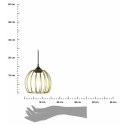 Lampa wisząca New York Bubble 16cm złota Nowoczesna lampa wisząca o kształcie kuli w kolorze złotym, styl glamour 16 cm