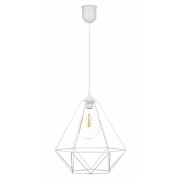 Lampa wisząca Paris Diamond 35 cm białaStylowa lampa wisząca druciak w kolorze białym, w stylu industrialnym loft 35 cm