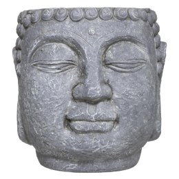 Cementowa doniczka Budda szara Nowoczesna forma, średnica 17,5 cm, stylowo prezentujący się dodatek do wnętrz