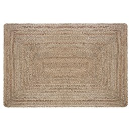 Prostokątny dywan jutowy 60x90 cm Wykonany z naturalnego materiału, jednobarwny, minimalistyczny i elegancki design