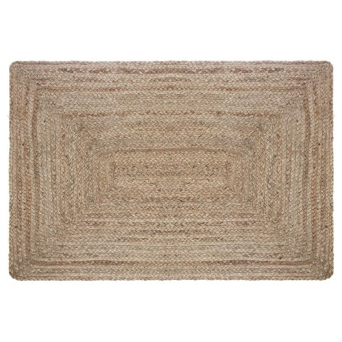 Prostokątny dywan jutowy 60x90 cm Wykonany z naturalnego materiału, jednobarwny, minimalistyczny i elegancki design