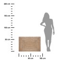 Prostokątny dywan jutowy 60x90 cm Wykonany z naturalnego materiału, jednobarwny, minimalistyczny i elegancki design