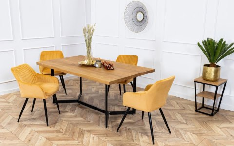 Szafka nocna EXPAND 40x40 cm loftowy Wykonana z metalu i płyt MDF, praktyczna półka nocna w stylu industrialnym loft